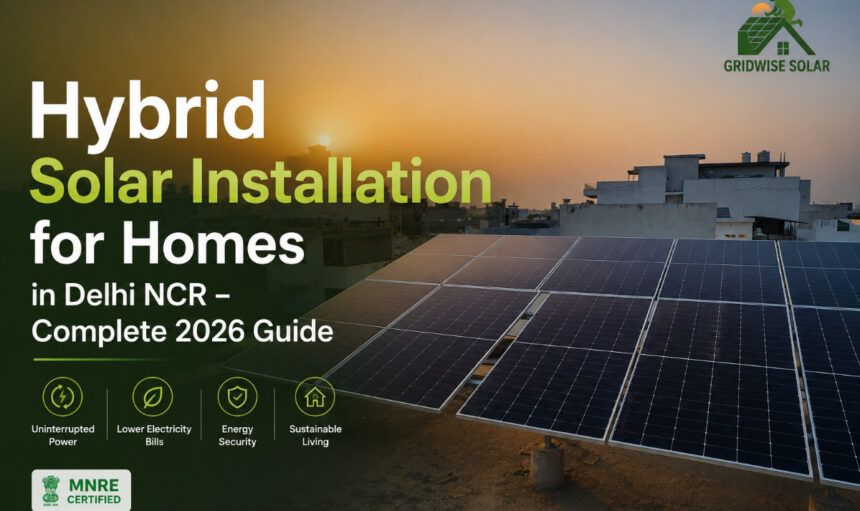 Get Started with Hybrid Solar Installation for Homes in Delhi NCR