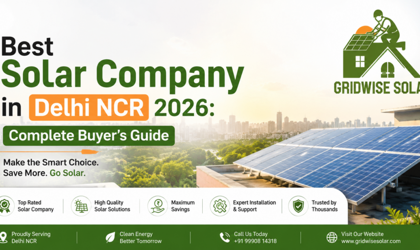 Best Solar Company in Delhi NCR 2026: Complete Buyer’s Guide