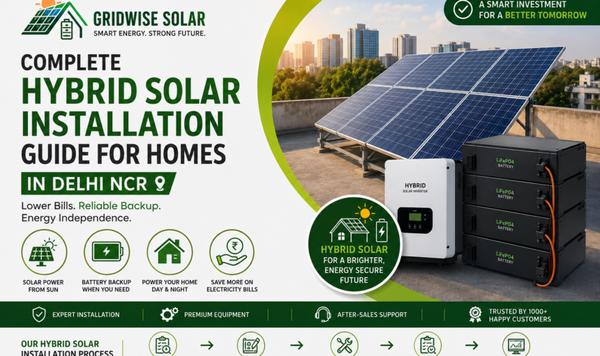 Hybrid Solar Installation for Homes