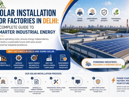 Solar Installation for Factories in Delhi: A Complete Guide to Smarter Industrial Energy