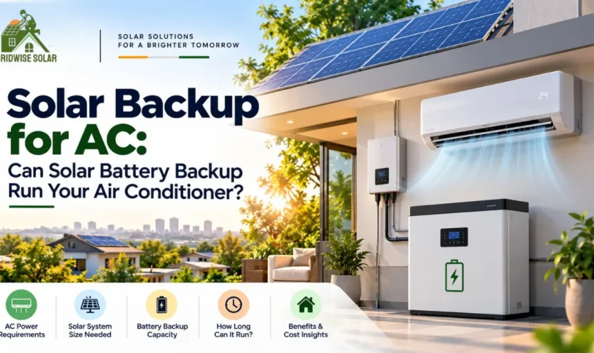 Solar Backup for AC