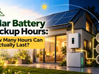 Solar battery backup hours