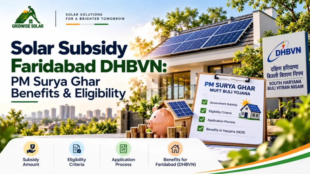 Solar Subsidy Faridabad DHBVN